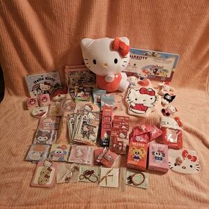 Hello Kitty Plush and Red Sanrio Set HK Gift Bundle Easter Mystery Surprise